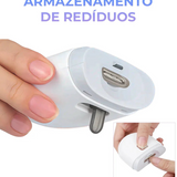 2‑em‑1  Cortador e Polidor Elétrico de Unhas – Recortador Automático com LED, Recarregável & Silencioso