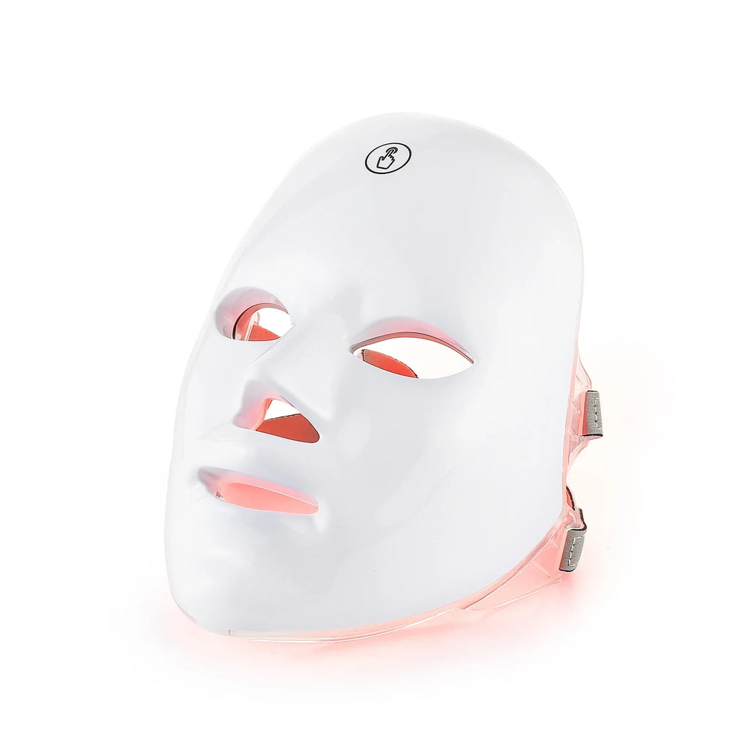 Máscara Facial LED 7 Cores para rejuvenescimento, tratamento antiacne e antirrugas.