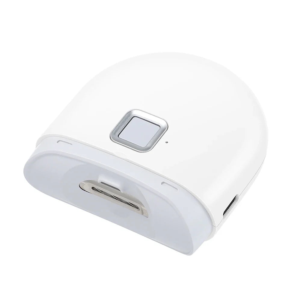 2‑em‑1  Cortador e Polidor Elétrico de Unhas – Recortador Automático com LED, Recarregável & Silencioso
