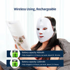 Máscara Facial LED 7 Cores para rejuvenescimento, tratamento antiacne e antirrugas.