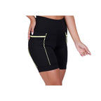 Kit com 3 Shorts Fitness Cós Alto Refletiva de Corrida e Academia de Média Compressão com Bolsos Profundos