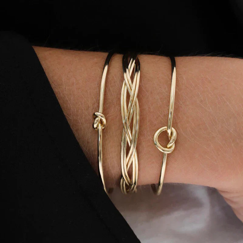 Bracelete Nó Regulável - Fechado ou Aberto