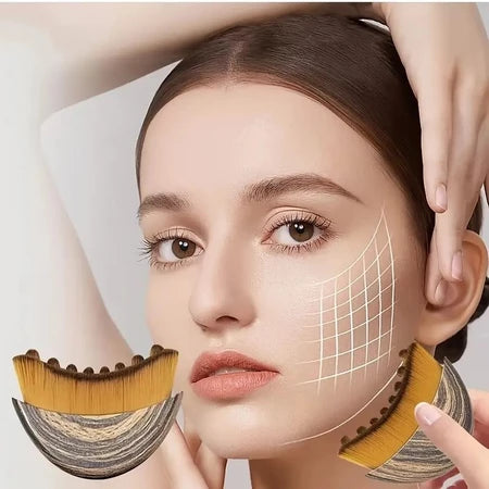 FaceLiss™ – Escova de Massagem Facial –  Ativa a Circulação Suaviza Linhas e Modela