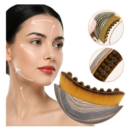 FaceLiss™ – Escova de Massagem Facial –  Ativa a Circulação Suaviza Linhas e Modela