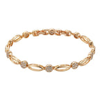 PULSEIRA CRAVEJADA BANHADA EM OURO 18K
