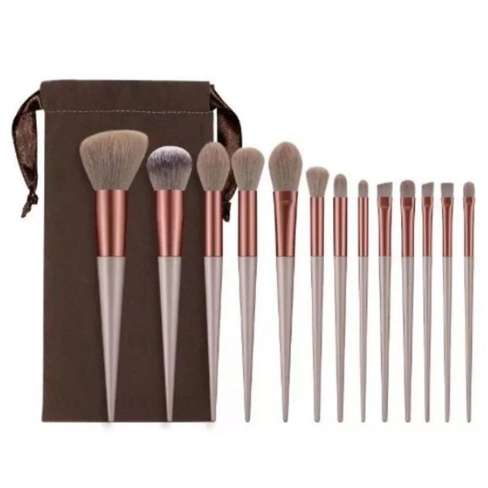 Kit de 13 Pincéis de Maquiagem